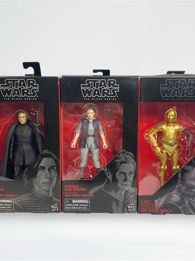 Star Wars Black Series Kylo Ren Leia C-3PO